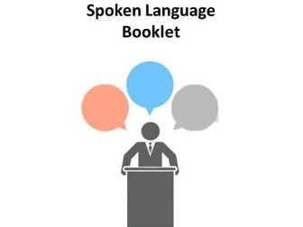 Spoken Language Endorsement Booklet - KS4 English Language