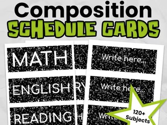 Editable Classroom Timetable Cards with Clocks: Primary Visual Timetable | Calm Classroom Decor