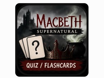 The Supernatural Flash Cards / Quiz - Macbeth