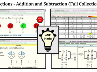 Fractions - Addition and Subtraction (Full Collection)