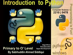 Introduction to Python 3.5/6 | Primary to O' Level Series 7