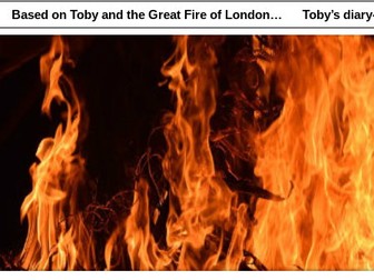 Toby and the Great Fire of London diary entry