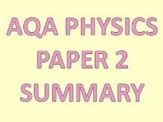 AQA Physics Paper 2 revision powerpoint