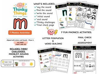 Letter m Phonics Booklet