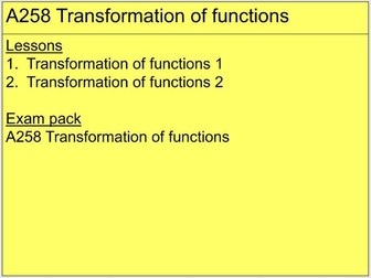 A258 Transformation of functions