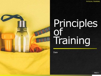 4. Principles of Training