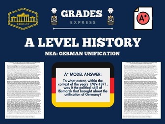 AQA A LEVEL History: NEA Model A* Essay (German Unification)