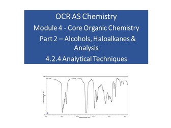 OCR A level Chemistry 4.2.4 Analytical Techniques Lessons