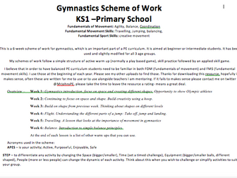 Gymnastics KS1 Sample