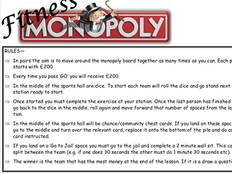 Fitness Monopoly (Practical)