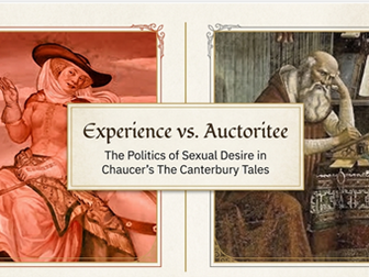 Comprehensive scheme and resources for Chaucer's Wife of Bath's Prologue and Tale.
