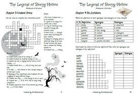 Worksheets&Activities for The Legend of Sleepy Hollow (Scholastic
