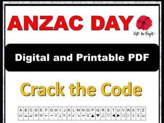 ANZAC Crack the Code Activity