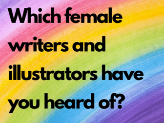 Female Writers and Illustrators Display
