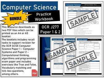 OCR GCSE (J277) Computer Science Practice Workbook BUNDLE