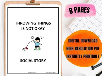 Social Story: Throwing Things is Not Okay