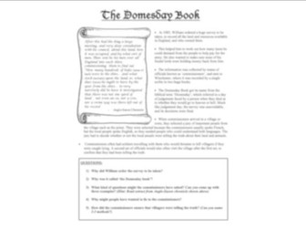 Domesday Book Reading task