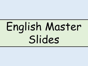 English Master Slides