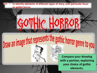 Gothic Horror Creative Writing & Extract Analysis Full Scheme of Work and Resources