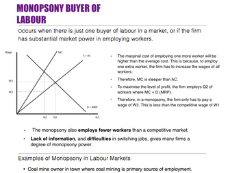 Monopsony buyer of labour