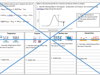 CC 14 Rates of reaction revision sheet