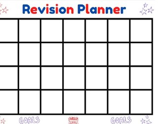 Exam Revision Planner/Timetable - A4