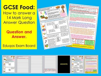 GCSE Food Mock Question - 14 Mark Long Answer Question - Food Insecurity