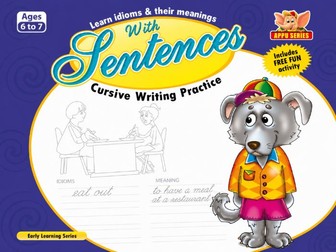Interesting Sentences Cursive Writing Practice Book