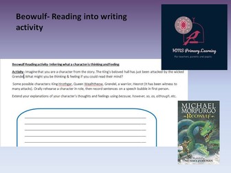 Beowulf reading into writing- inference