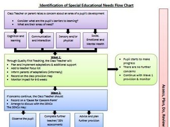 Identification of Special Educational Needs Flow Chart - ideal for new SENCo!