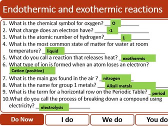 C5 Energy changes AQA GCSE Bundle
