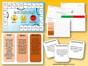 ELSA SUPPORT - Is it Bullying? - anti bullying, emotions, social skills