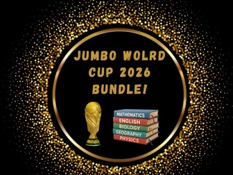 Jumbo Premium World Cup 2026 Cross-Curricular Bundle | KS3–KS4 | 20+ Lessons | NO PLANNING NEEDED ALL YEAR