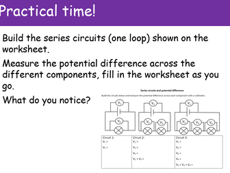 GCSE Physics Electricity - Potential Difference full lesson