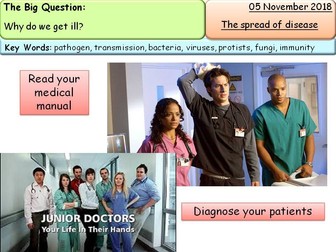 AQA Biology GCSE - Infection and Response transmission of disease lesson