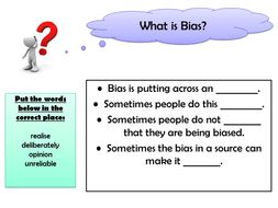 Lesson: Bias | Teaching Resources