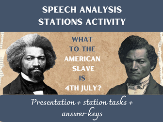 Speech analysis stations: Frederick Douglass 4th July speech