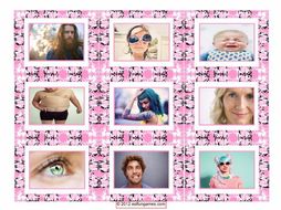 People Description Cards 4 Pages = 36 Cards