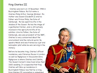 King Charles III ( a complete reading lesson )