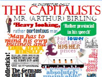 Inspector Calls Quotation Posters