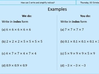 Understanding Indices