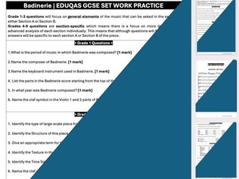 Comprehensive Exam-Focused Preparation for Badinerie (Bach) Eduqas GCSE Set Work