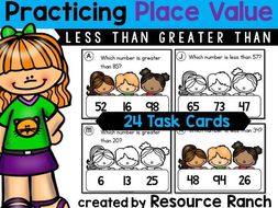 Less Than and Greater Than Task Cards