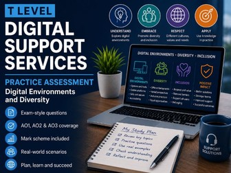 T-Level Core Paper Digital (Digital Environment and Diversity) Exam Practice