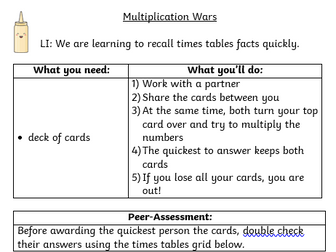 EDITABLE Maths Task Cards