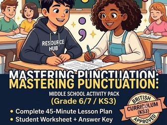 Mastering Punctuation Rules: Commas, Full Stops & Semicolons (Grade 6-8)