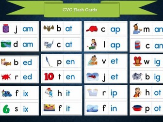 CVC Word Families Flashcards – 64 Beautiful, Kid-Friendly Phonics Cards