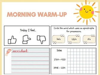 Year 4 Morning Warm-Ups
