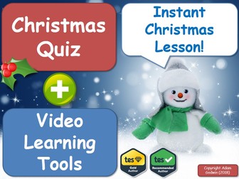The English Literature Christmas Quiz & Christmas Video Learning Pack! [Instant Christmas Lesson]