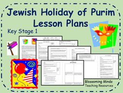 Jewish holiday of Purim - 3 Lesson Plans - Key Stage 1